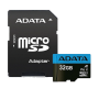 Adata Micro Sd 32Gb Class 10 Speed 100Mb AUSDX32GUICL10A1-RA1